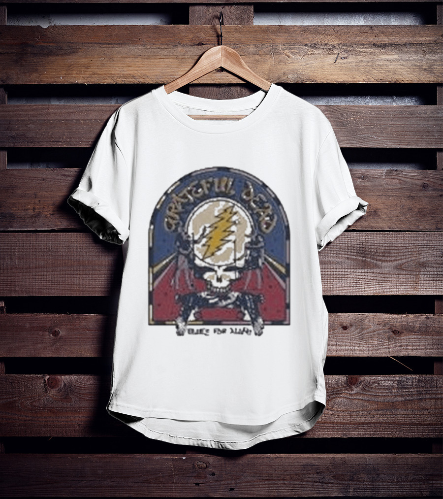 Grateful Dead Blues For Allah Skull Lightning Bolt T-Shirt