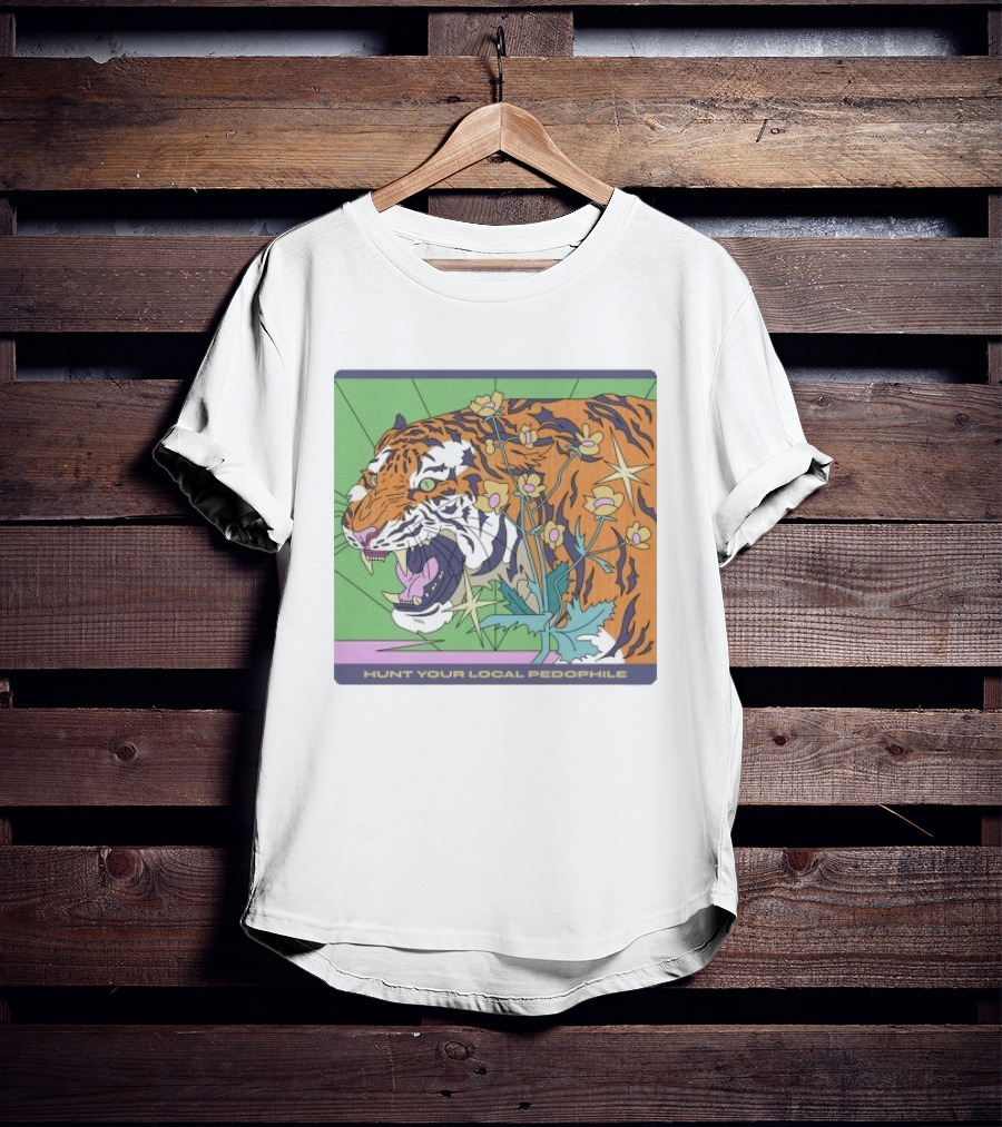Hunt Your Local Pedophile Tiger Vintage Wildcat T-Shirt