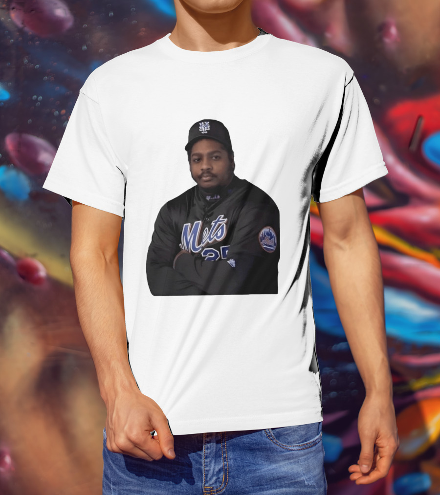 New York Mets Baseball Player 25 MLB Jersey Black T-Shirt