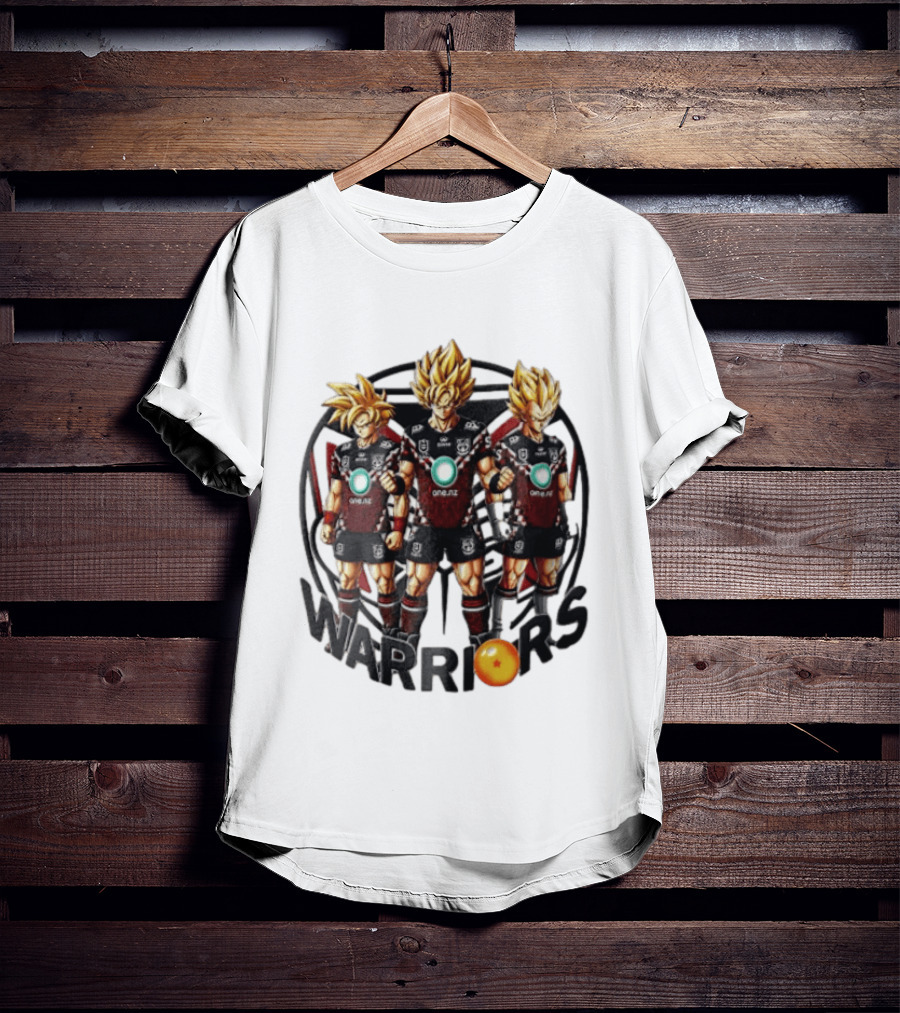 NRL New Zealand Warriors One NZ Super Saiyan Warriors Fusion T-Shirt