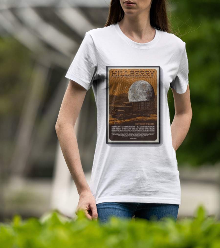Hillberry Festival 2026 The Farm Eureka Springs Arkansas October 7 11 Railroad Earth Old Crow Medicine Show Bella Fleck T-Shirt