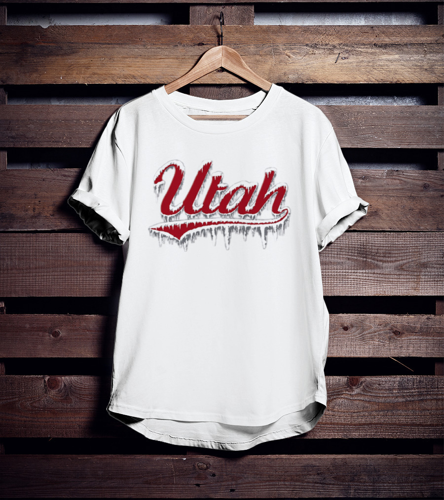 Utah Ice Out Frozen Lettering T-Shirt