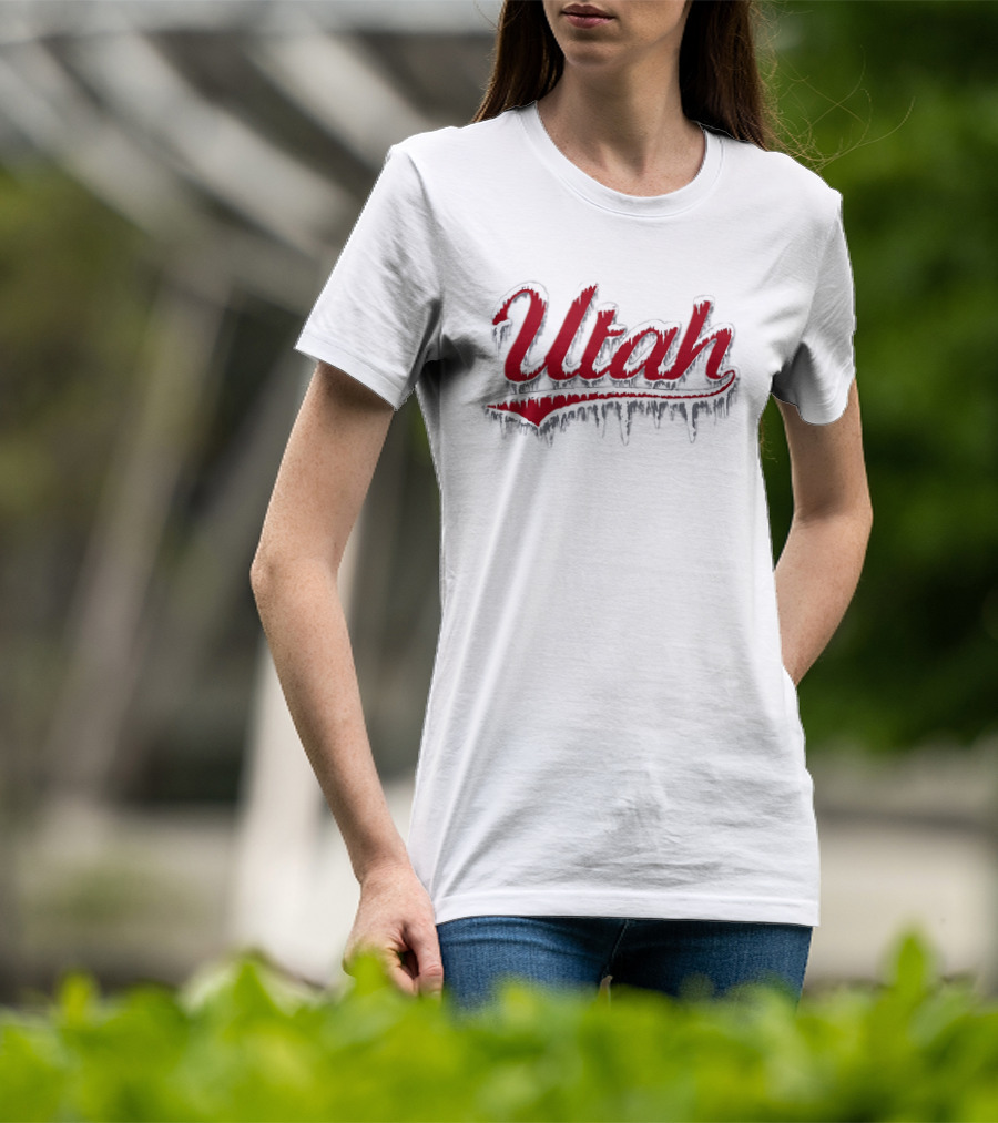 Utah Ice Out Frozen Lettering T-Shirt