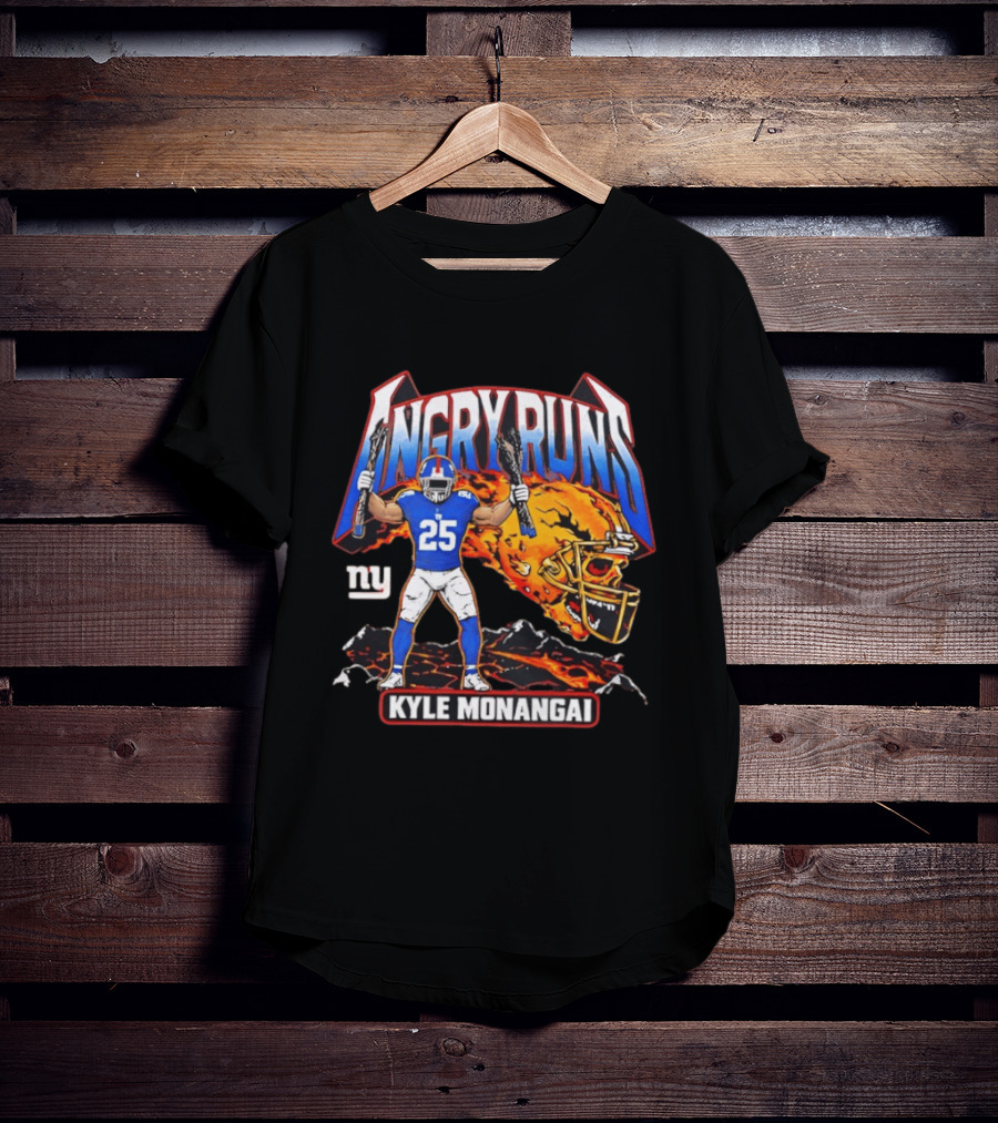 Angry Runs Kyle Monangai 25 Explosive Football T-Shirt