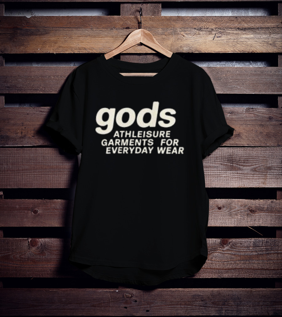 Gods Athleisure Garments Zipper Black Everyday Wear T-Shirt