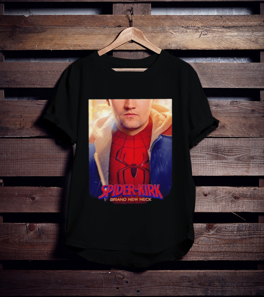 Spider Kirk Brand New Neck Spider Man X Charlie Kirk T-Shirt