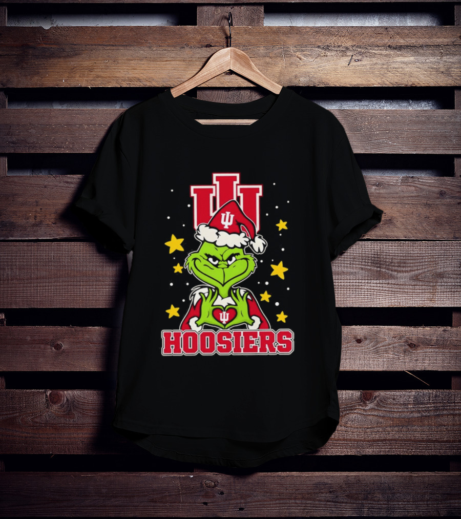 Hoosiers Christmas Grinch Indiana NCAA T-Shirt