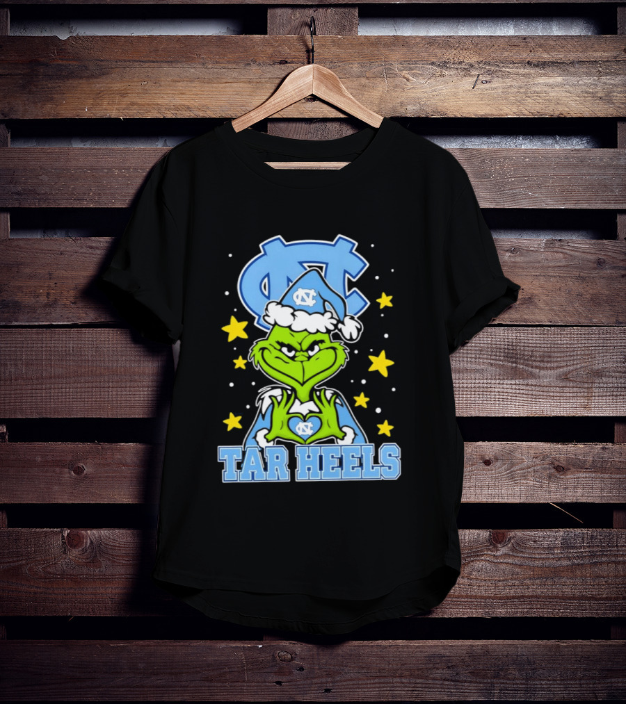 UNC Tar Heels Grinch Christmas NC T-Shirt