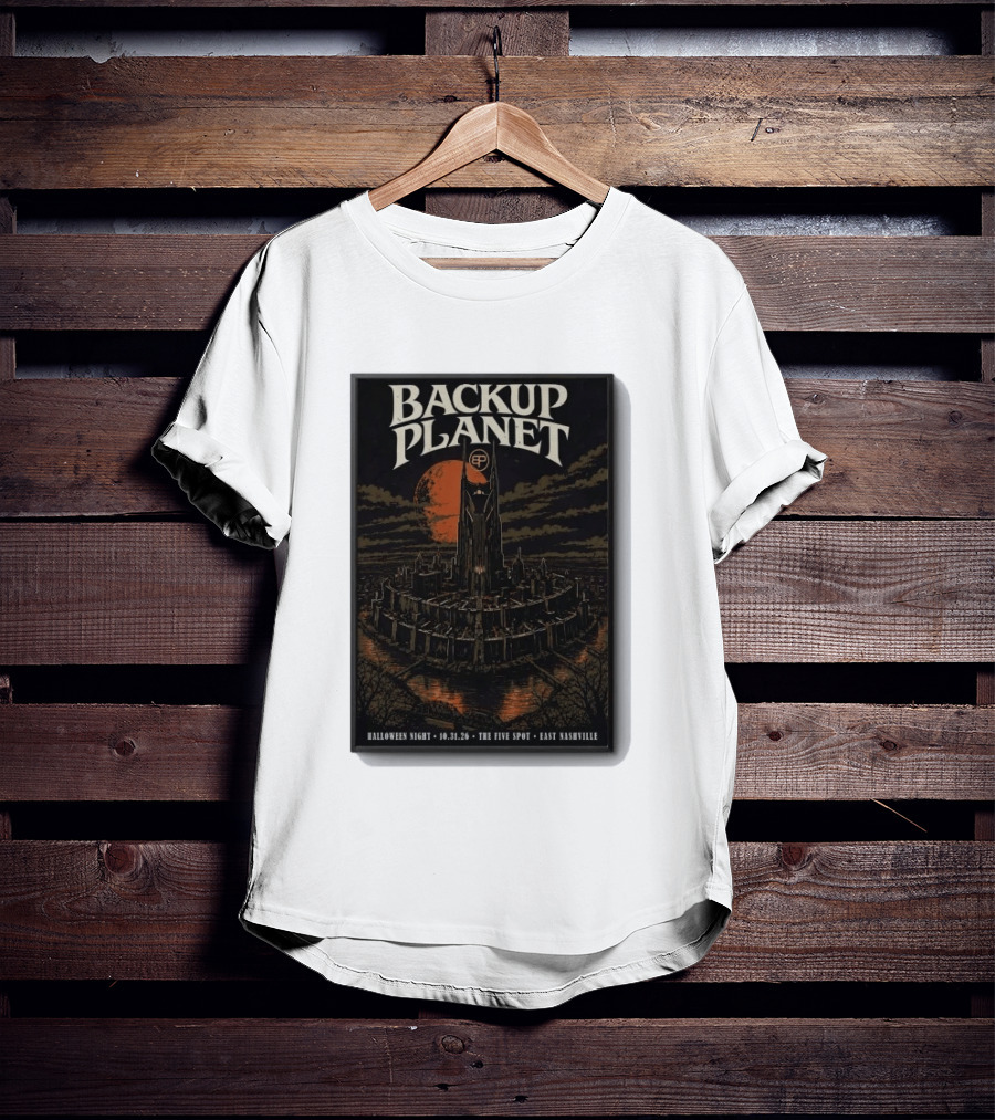 Halloween Night Backup Planet The Five Spot East Nashville 10.31.26 T-Shirt