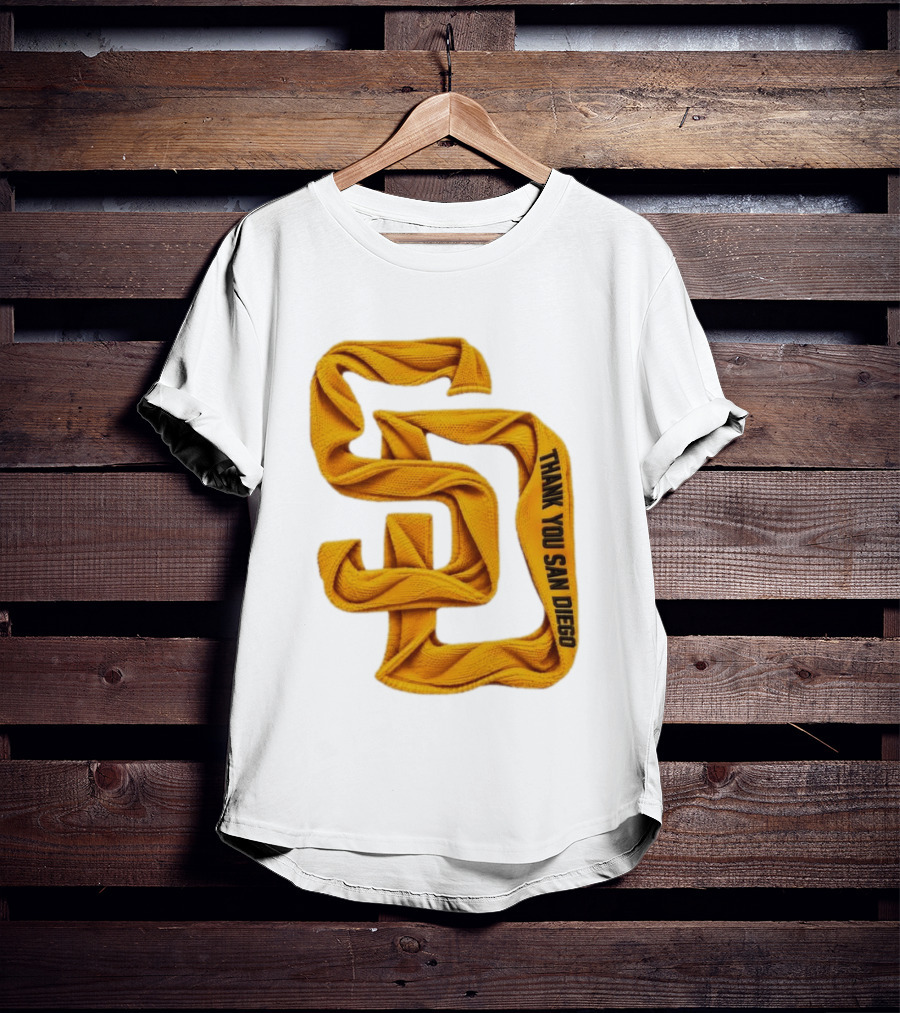 San Diego Padres Thank You San Diego SD Scarf T-Shirt