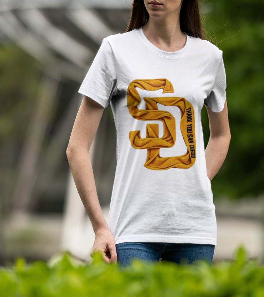 San Diego Padres Thank You San Diego SD Scarf T-Shirt