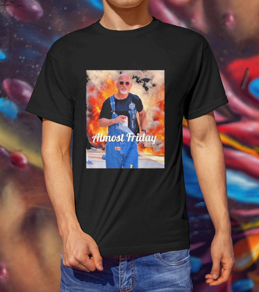 Almost Friday Howie Mandel Clash Explosion Scene T-Shirt