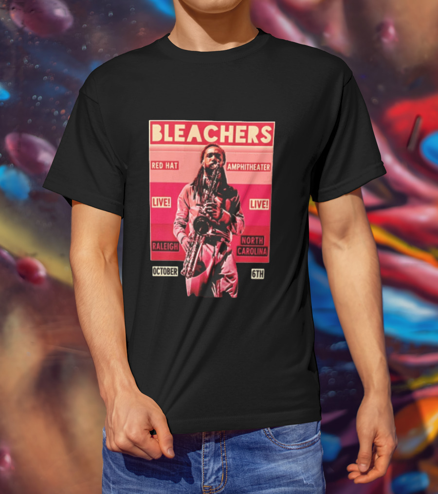 BLEACHERS Red Hat Amphitheater Live Raleigh North Carolina October 6th T-Shirt
