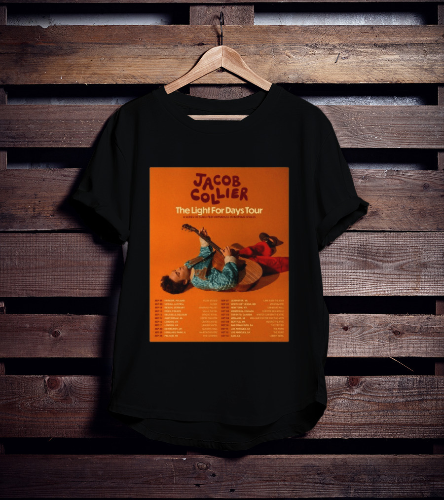 Jacob Collier The Light For Days Tour 2026 A Series Of Solo Performances In Intimate Spaces T-Shirt