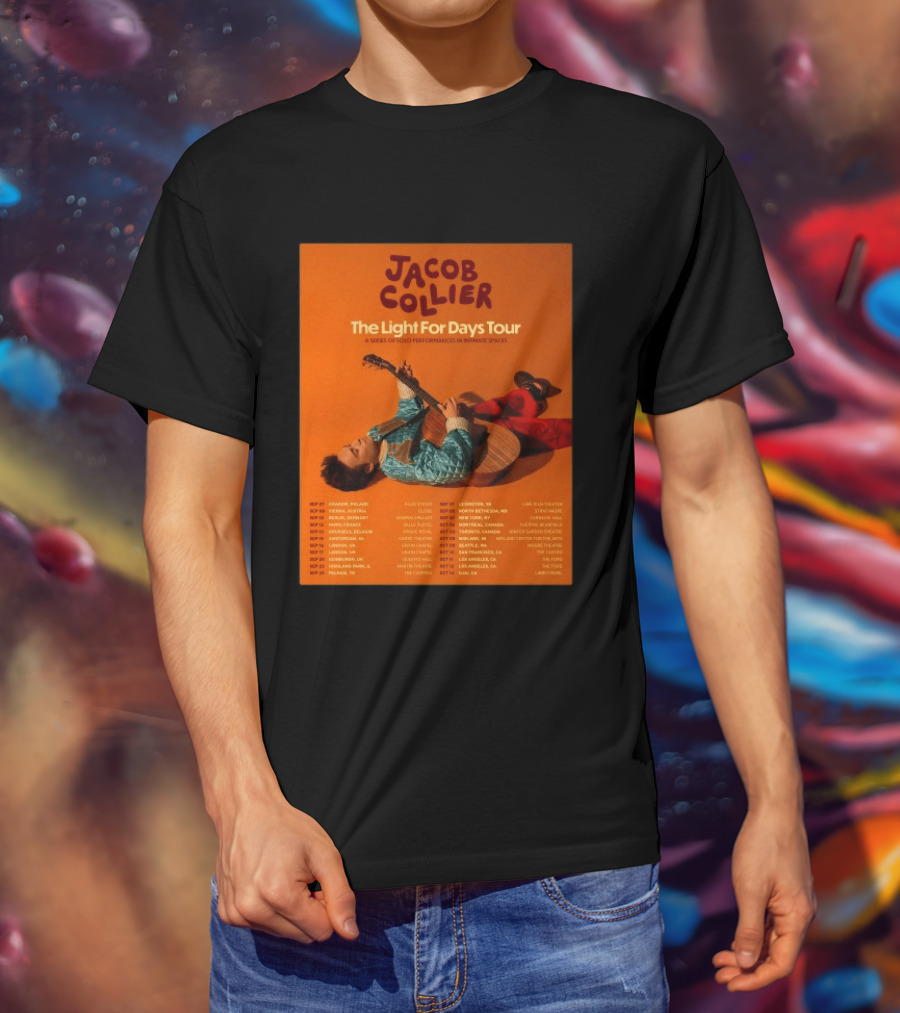 Jacob Collier The Light For Days Tour 2026 A Series Of Solo Performances In Intimate Spaces T-Shirt
