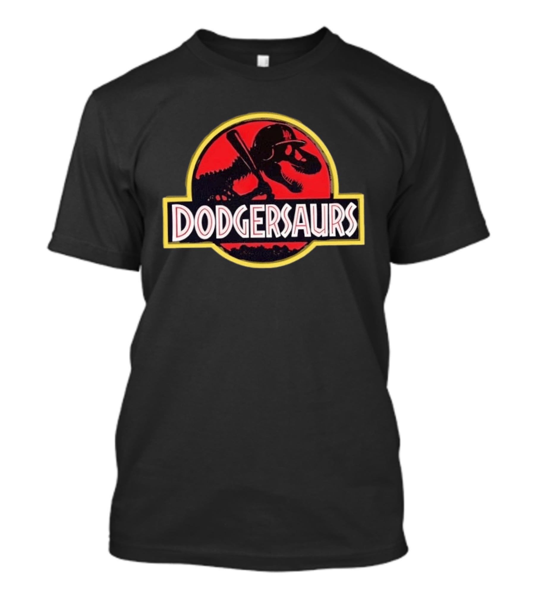 Dodgersaurs Los Angeles Dodgers Dinosaur Jurassic Mashup T-Shirt