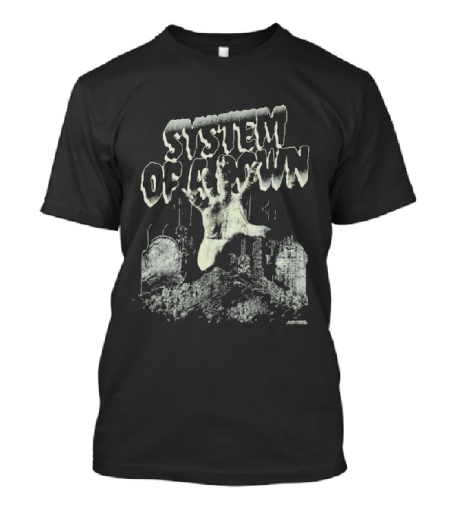 System Of A Down Zombie Hand Graveyard Tombstones T-Shirt