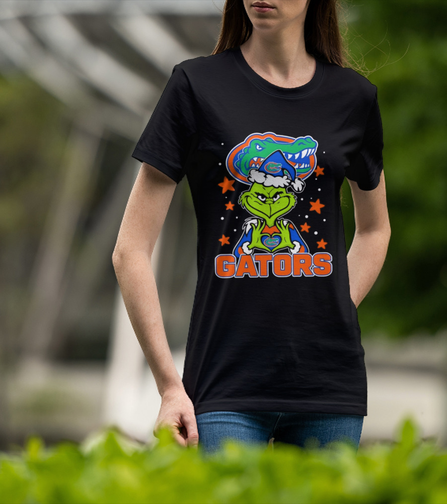 Florida Gators Grinch Christmas College Football Fan T-Shirt