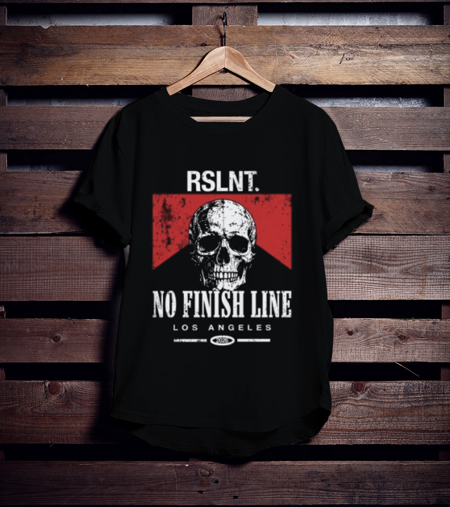 Rslnt No Finish Line Los Angeles Skull T-Shirt