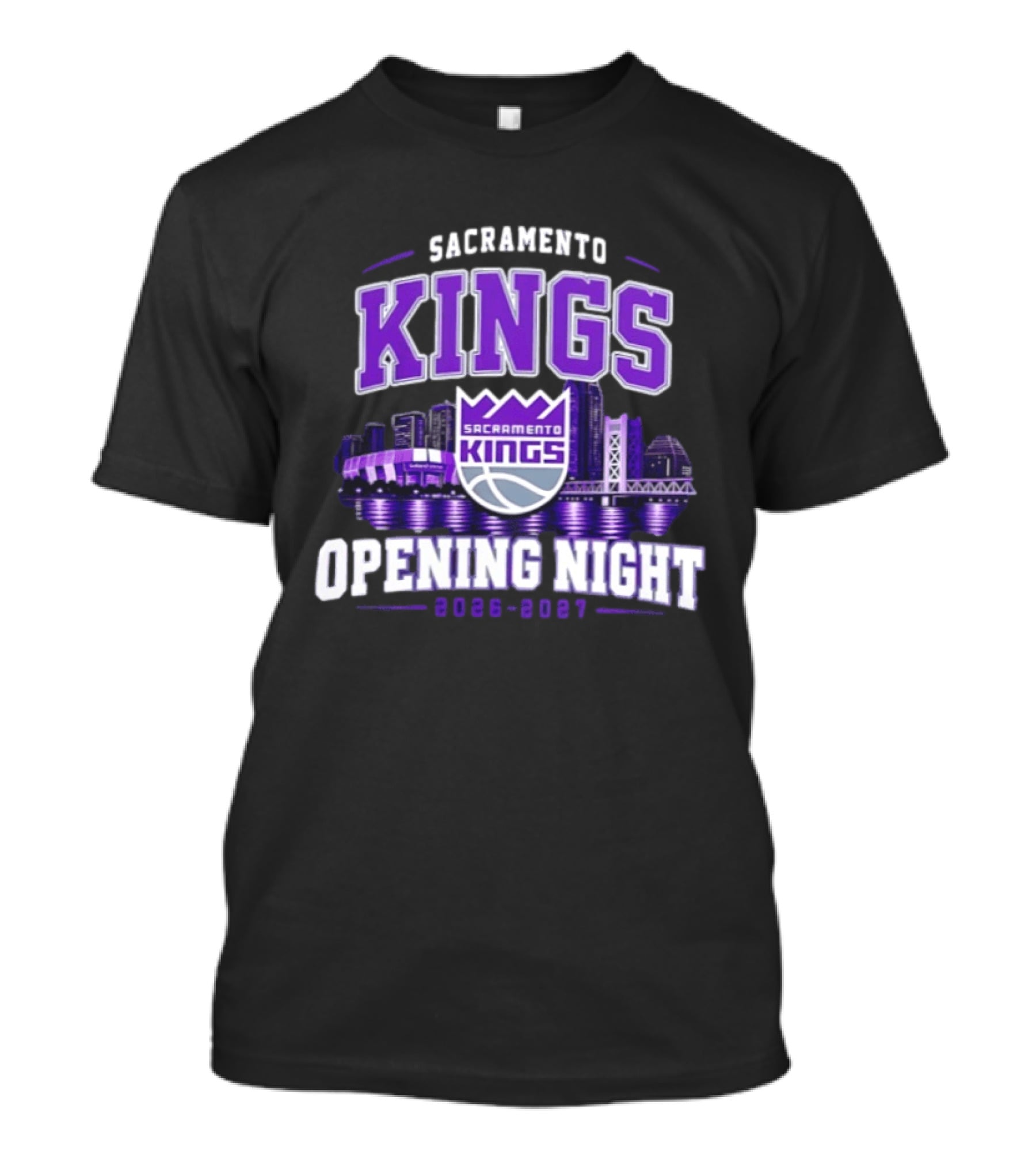 Sacramento Kings Opening Night 2026 2027 City Skyline T-Shirt