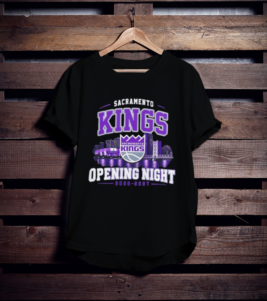 Sacramento Kings Opening Night 2026 2027 City Skyline T-Shirt