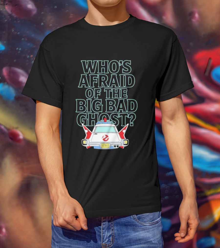 The Real Ghostbusters Who's Afraid Of The Big Bad Ghost Ecto 1 T-Shirt
