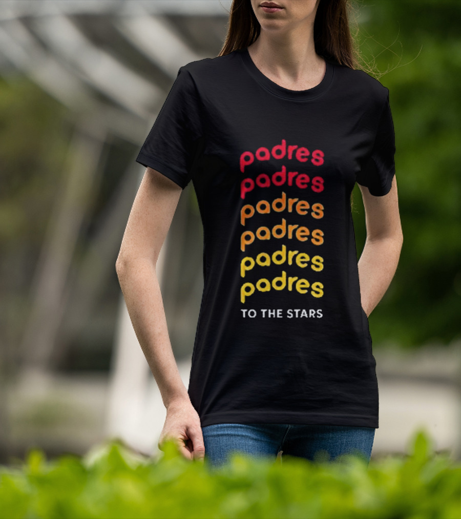 Padres Gradient Spectrum To The Stars Tom Delonge T-Shirt