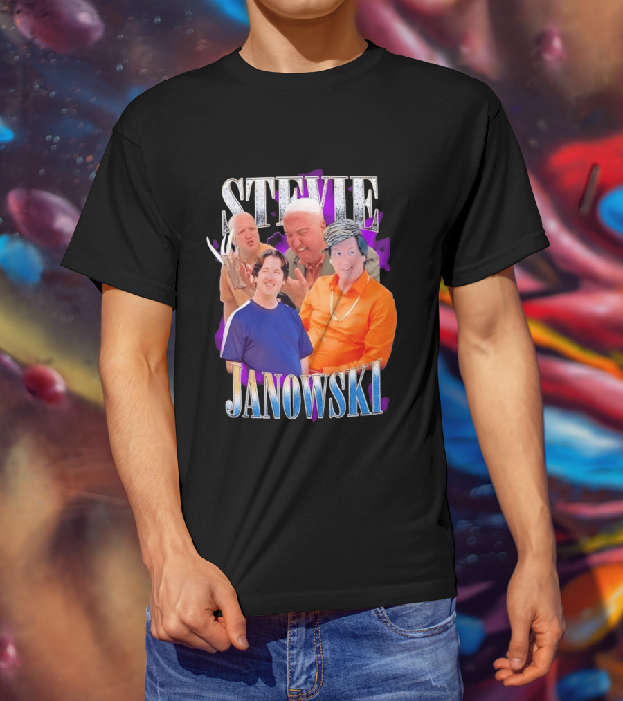 Stevie Janowski Comedy Collage Bootleg T-Shirt