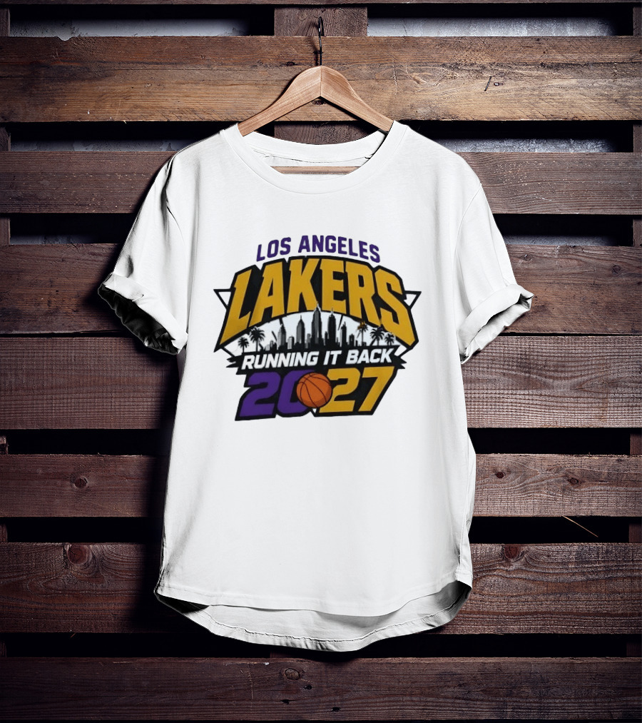 Los Angeles Lakers Running It Back Skyline NBA 2027 T-Shirt