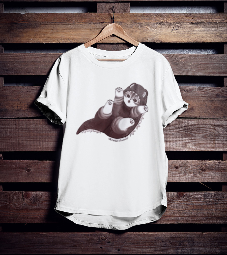 Mofusand Skreeonk Kaiju Cat Paws Playful T-Shirt
