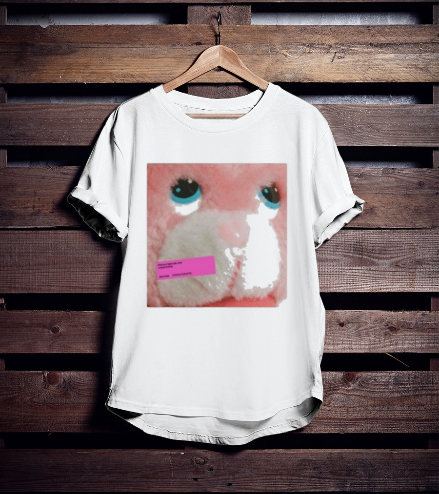Royel Otis Hickey Album Pink Fluffy Bunny Face T-Shirt
