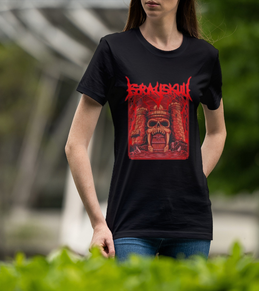 Grayskull Castle Masters Of The Universe He Man Skeletor Power Sword T-Shirt