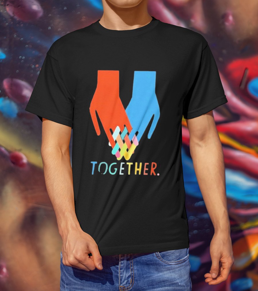 Interlocking Hands Unity Concept Together T-Shirt