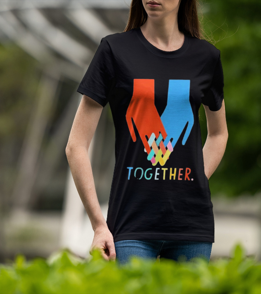 Interlocking Hands Unity Concept Together T-Shirt