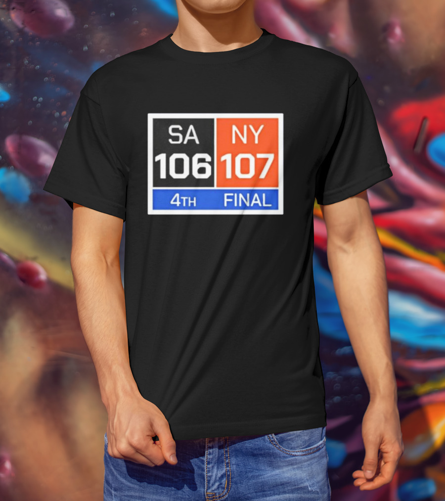 New York 107 Vs SA 106 4th Final Historic Comeback Victory T-Shirt