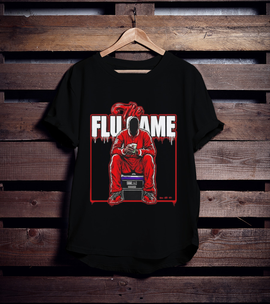 Michael Jordan The Flu Game Chicago Bulls NBA T-Shirt