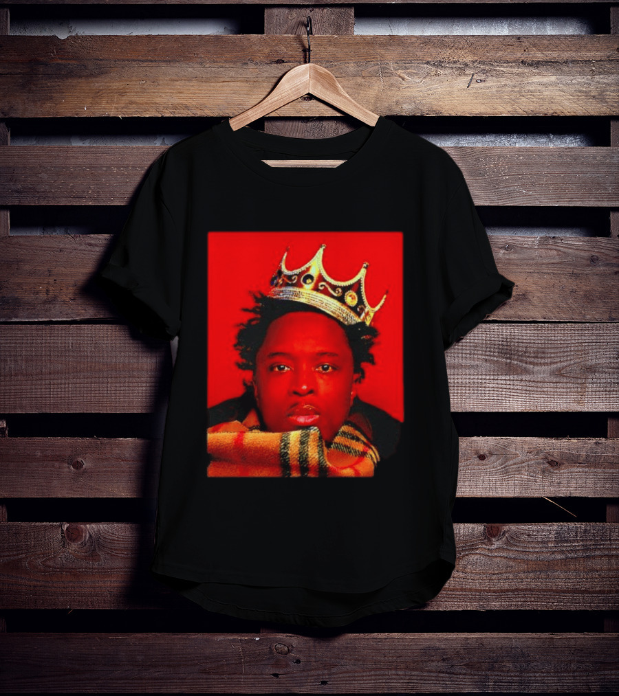 Notorious B.I.G. King Of New York Crowned Burberry Scarf T-Shirt