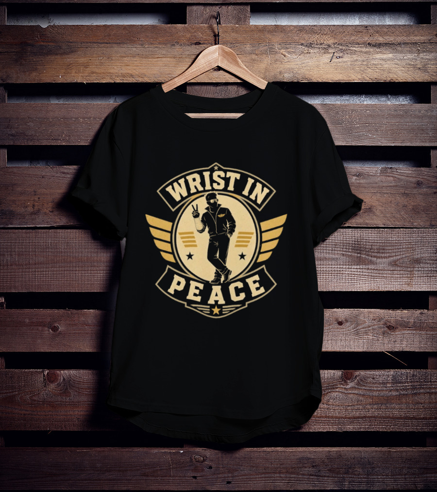 Wrist In Peace Wings Peace Gesture Star T-Shirt