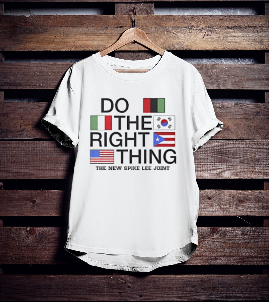 Do The Right Thing Movie Flag Symbols Spike Lee Joint T-Shirt