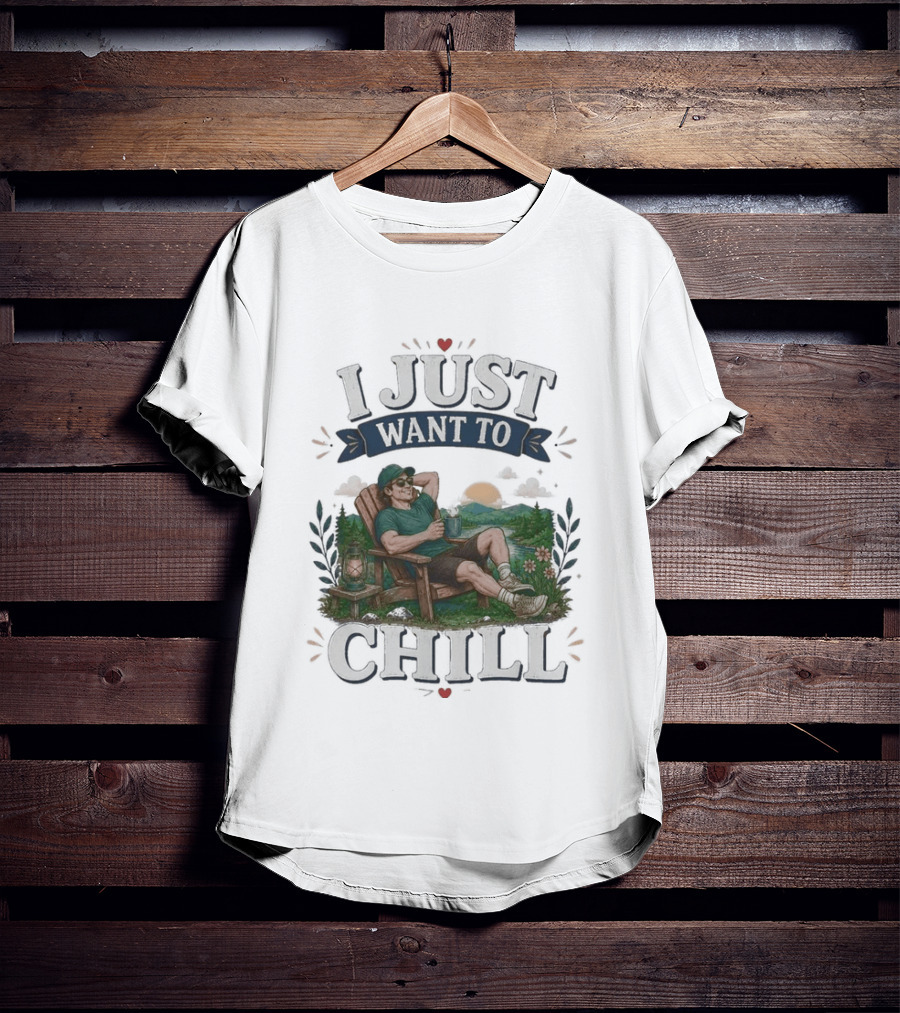 I Just Want To Chill Sunset Relaxation Scene T-Shirt