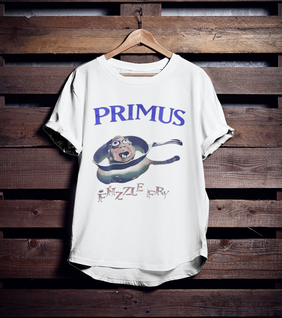 PRIMUS Frizzle Fry Album Art Pan With Face T-Shirt