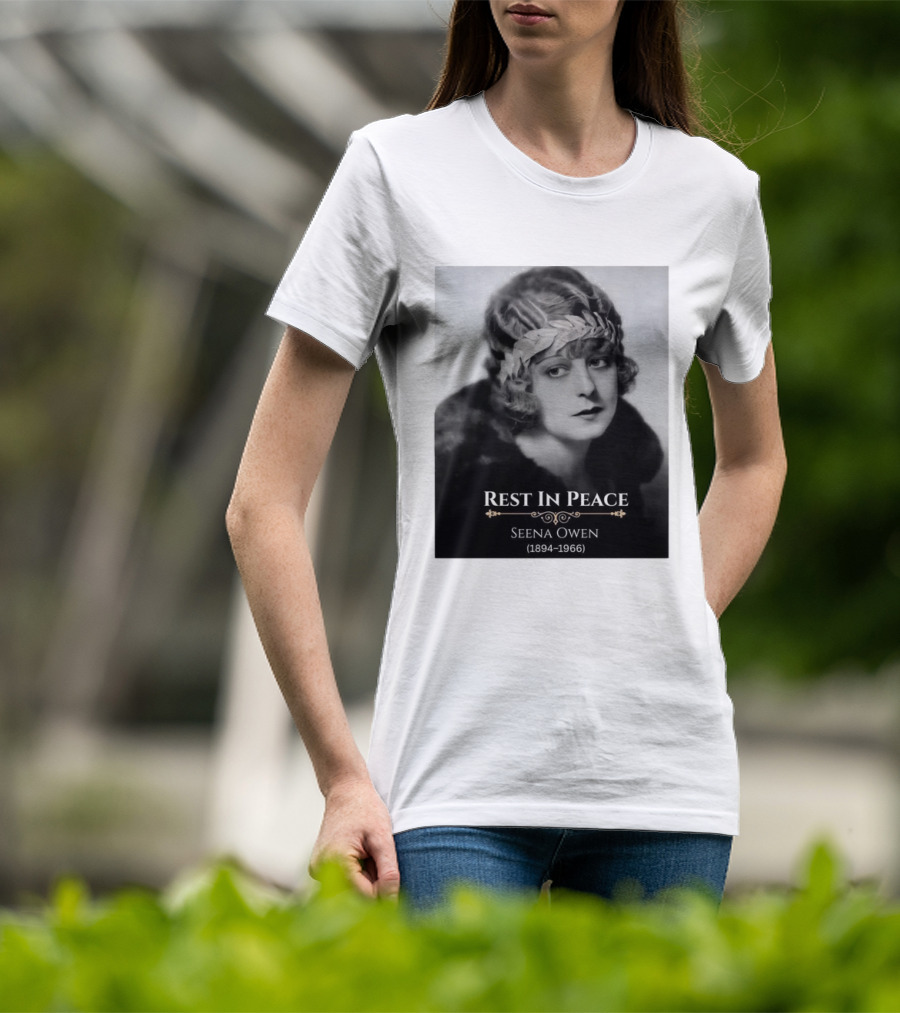 Rest In Peace Seena Owen 1894 1966 Memorial Tribute Vintage Photography T-Shirt