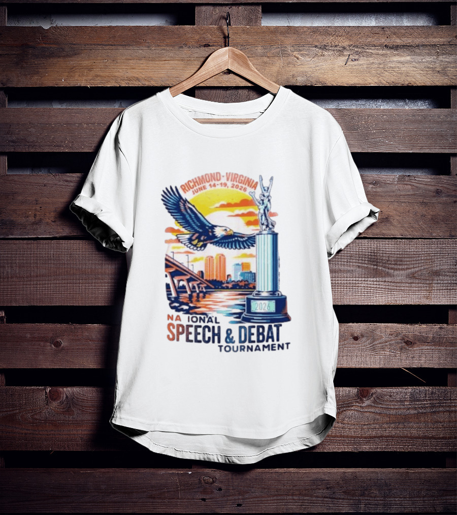 Richmond Virginia National Speech And Debate Tournament June 14 19 2026 Eagle Bridge Statue T-Shirt