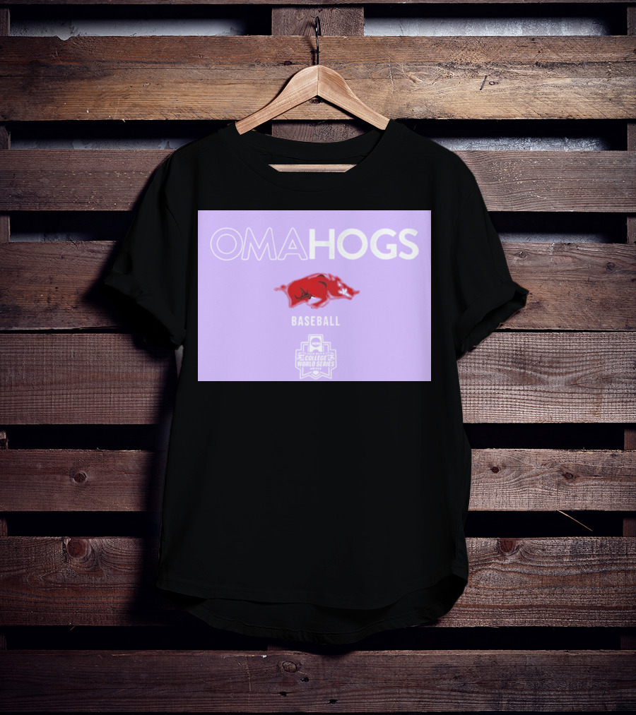 Omahogs Baseball Arkansas 2026 NCAA College World Series T-Shirt