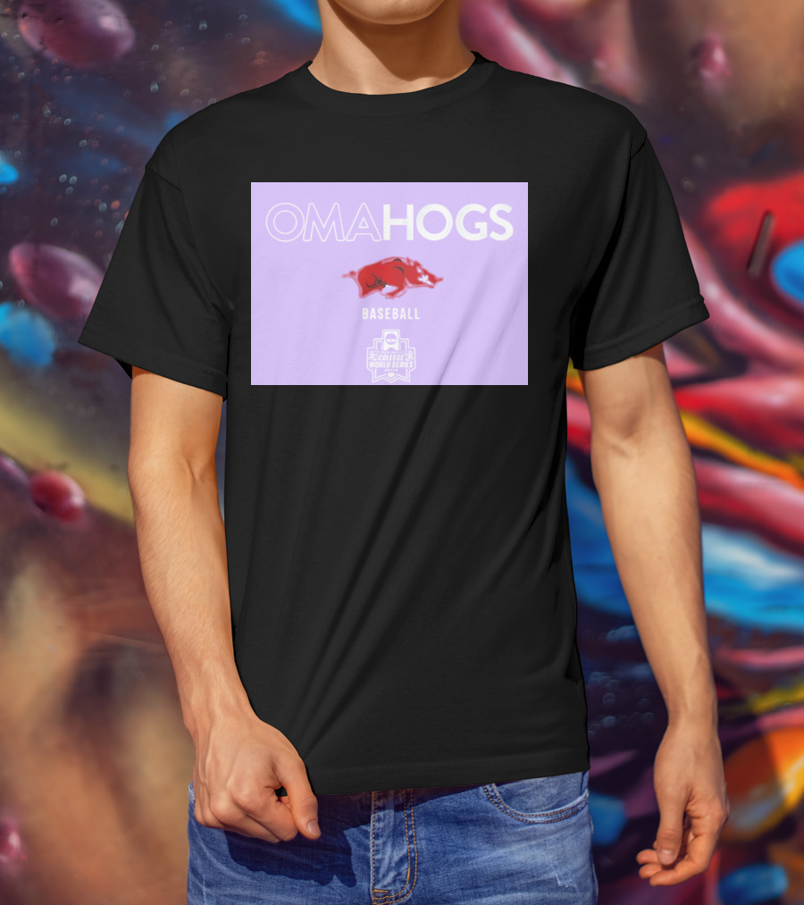 Omahogs Baseball Arkansas 2026 NCAA College World Series T-Shirt