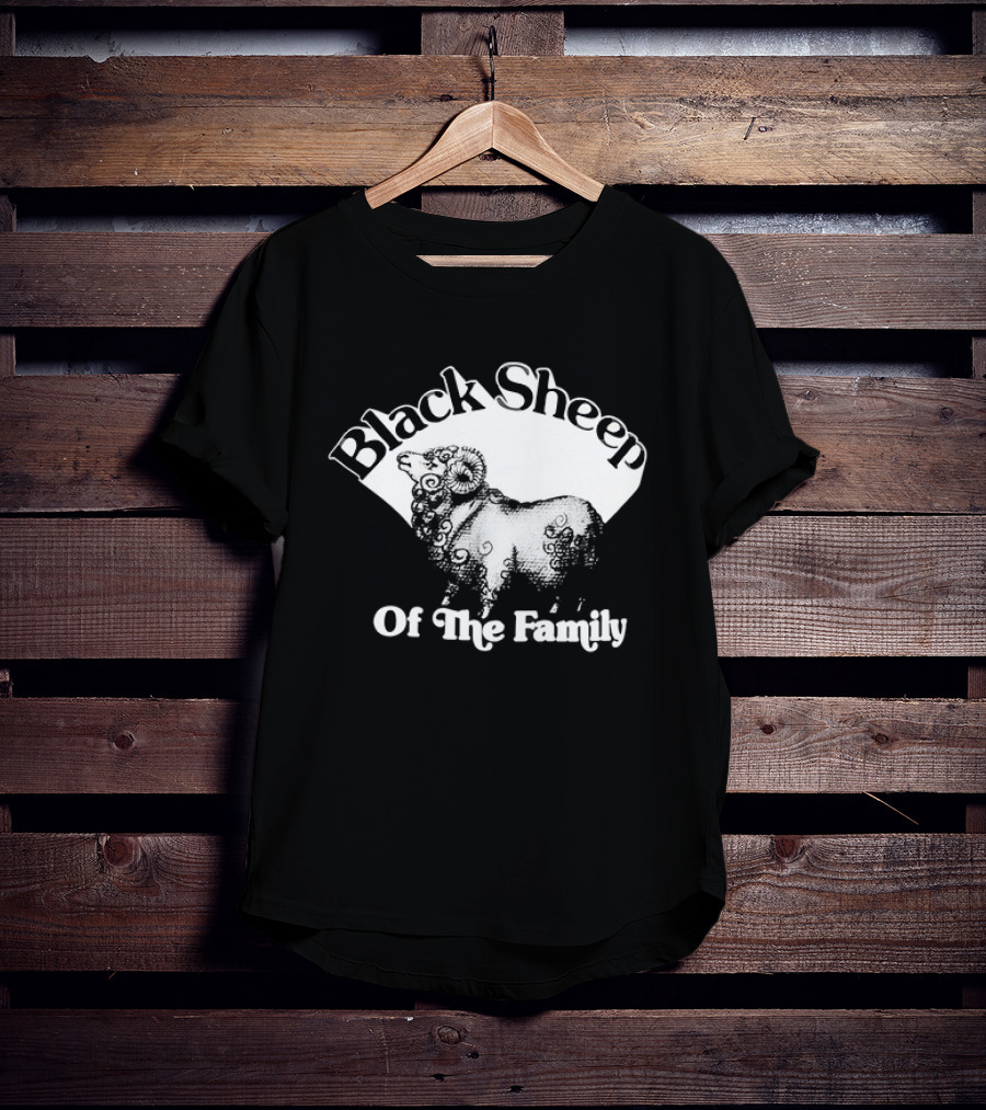 Black Sheep Of The Family Playful Sheep T-Shirt