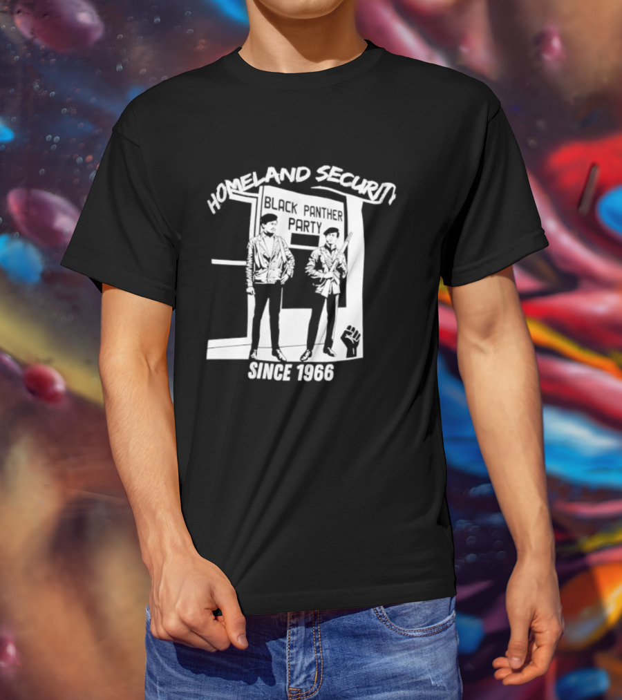 HomeLand Security Since 1966 Black Panther Party T-Shirt