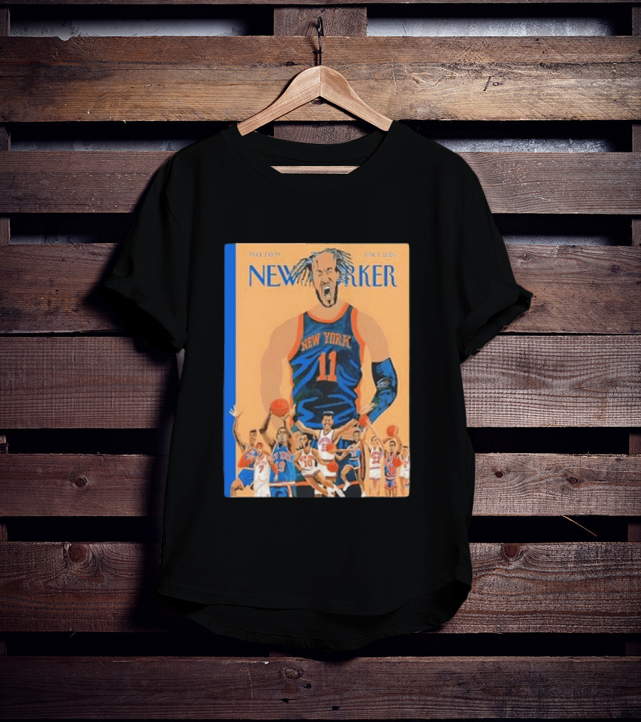 Jalen Brunson New York Knicks June 2026 New Yorker Edition Featuring Basketball Highlights T-Shirt