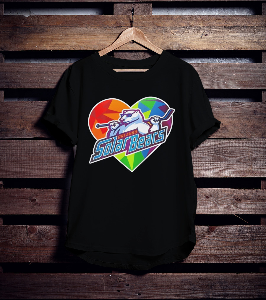 Orlando Solar Bears Pride Night 2026 Heart T-Shirt
