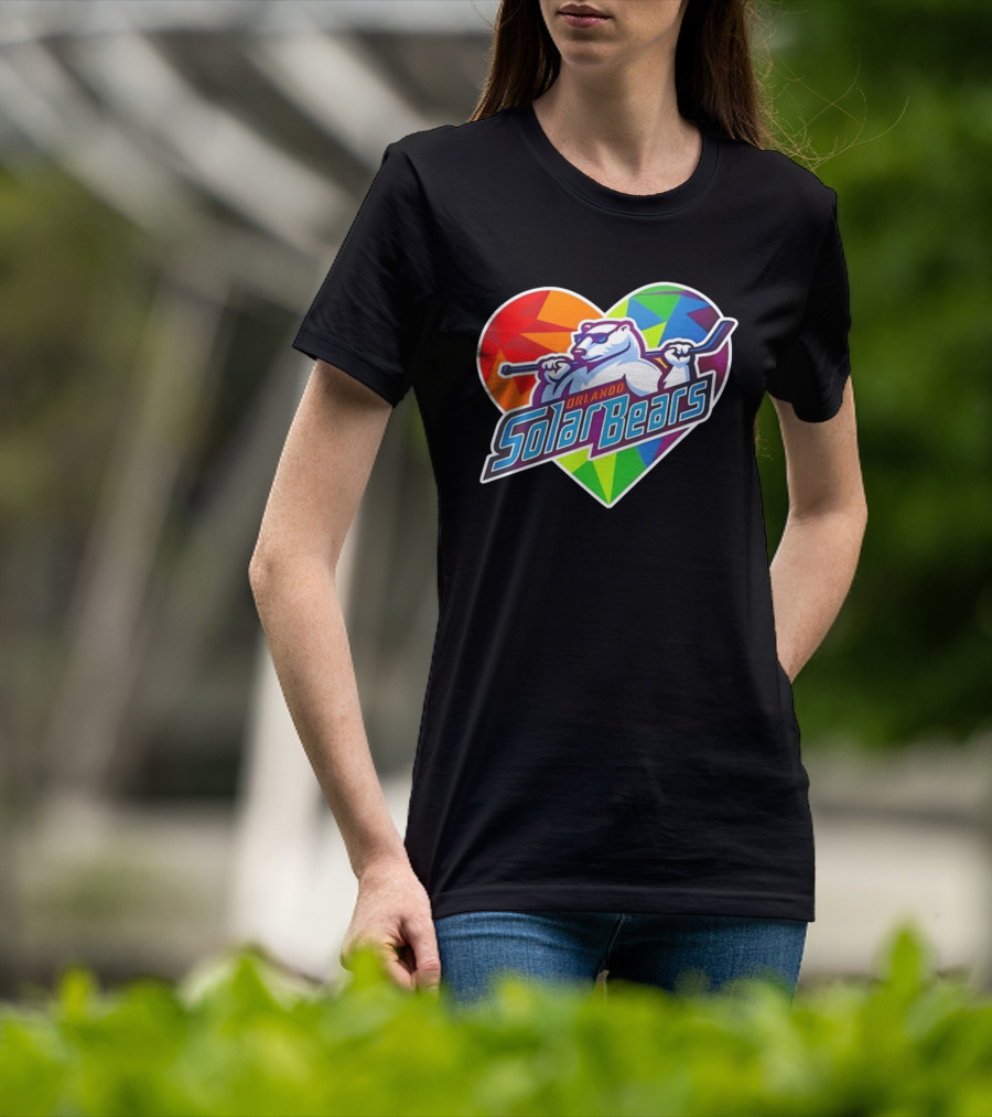 Orlando Solar Bears Pride Night 2026 Heart T-Shirt